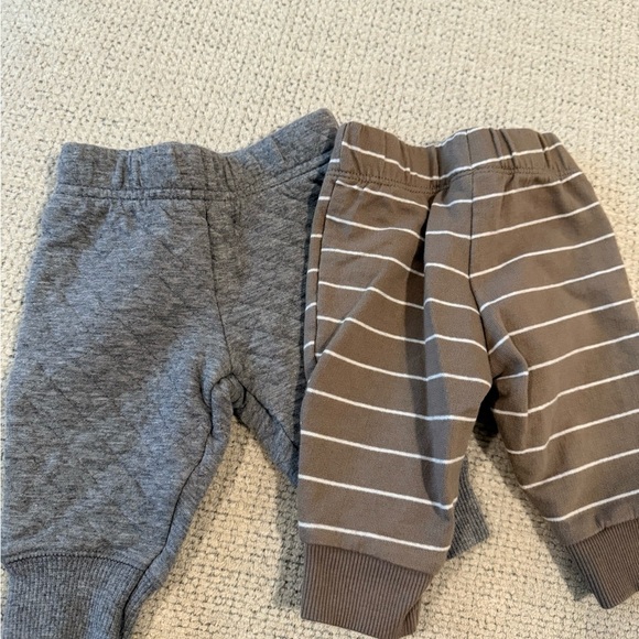 Carter's Other - Carter's Gray and Brown Striped Kids Joggers
